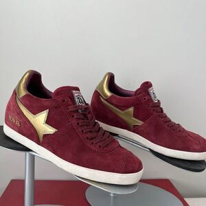 Red and Gold Star Sneakers